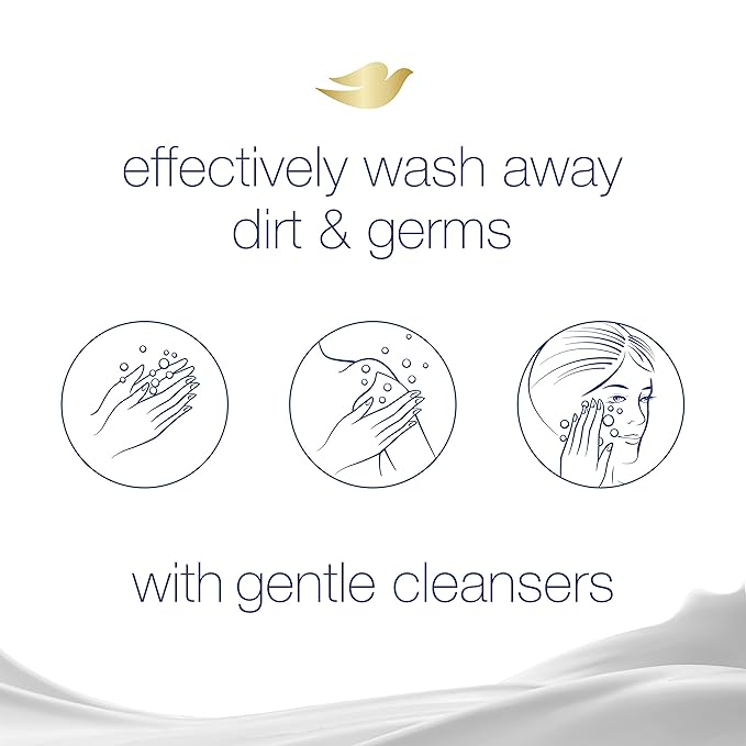 Dove Beauty Bar Gentle Skin Cleanser Moisturizing for Gentle Soft Skin Care Original Made With 1/4 Moisturizing Cream 3.75 oz 2 Bars, Pack of 24