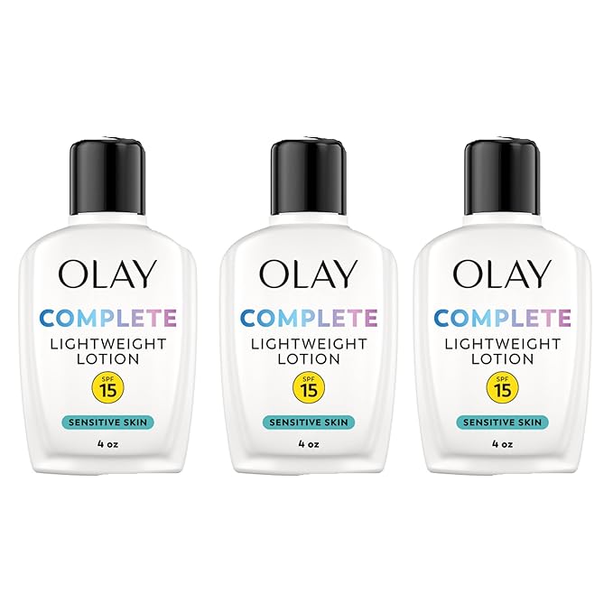 Olay Complete All Day Moisturizer SPF 15, Sensitive 4 oz (Pack of 3)