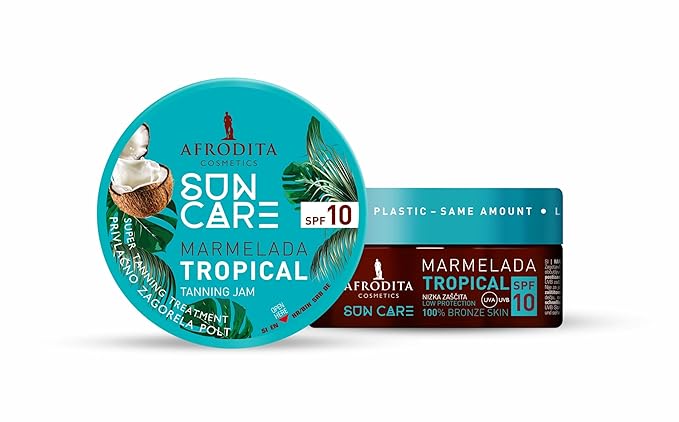 SUN CARE Marmelada TROPICAL F10 SPF10 VEGAN Fast Tanning Jam Bronze skin 6.76 FL Oz/ 200ml