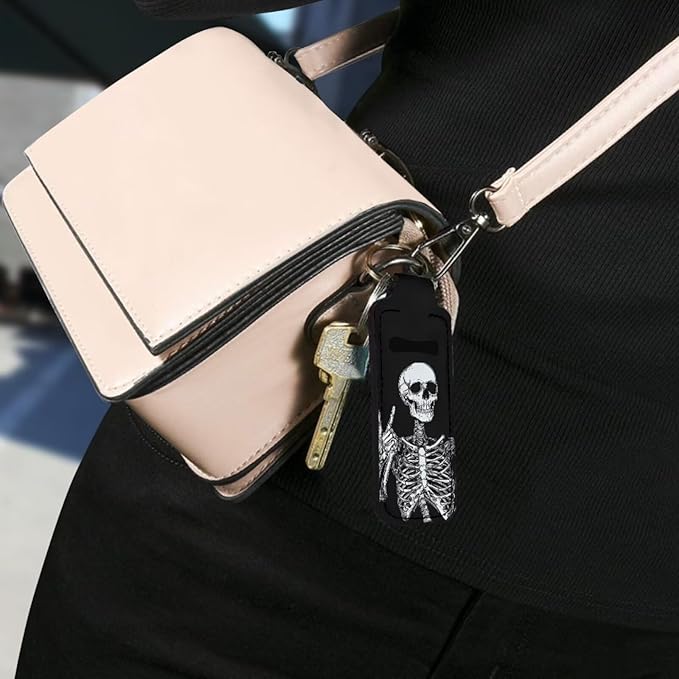 Pensura Chapstick Holder Keychain Fashion 5 Pcs Car Keychain Holder Portable Chapstick Holder Keep from Scratched and Dust