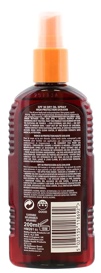 SPF50 Dry Oil Spray