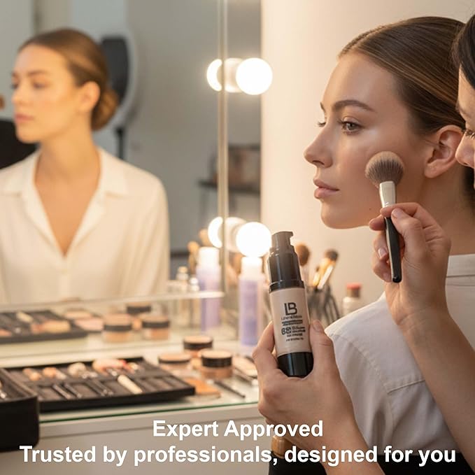 LB BB Cream – Hydrating BB Cream with Hyaluronic Acid – Anti-Aging Tinted Moisturizer with Retinol – Moisturizing Beauty Balm for Daily Wear – Non-Greasy and Light – Sheer Tint Coverage – Dark