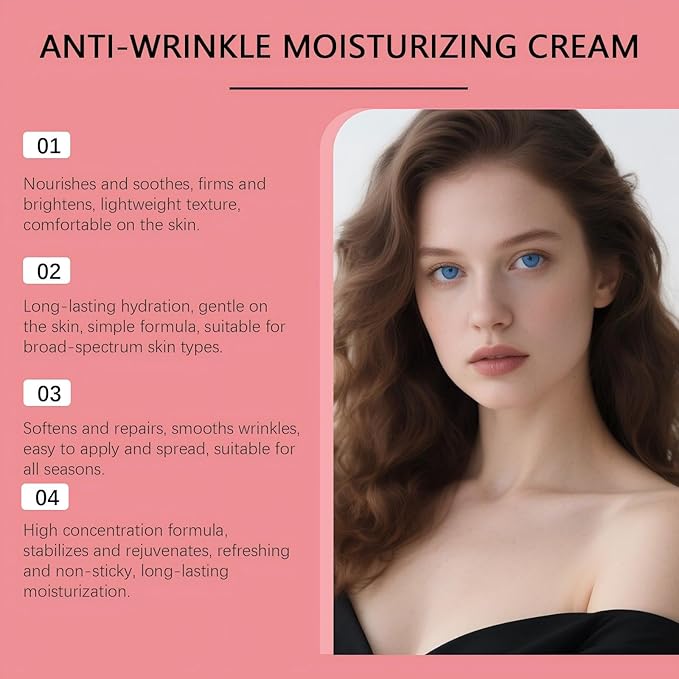 2PCS All-In-One Skin Moisturizer Cream for Face, Lotion - Nourishing, Hydrates, Firms & Reduces Wrinkles with Centella Asiatica (Cica), Collagen & Hyaluronic Acid