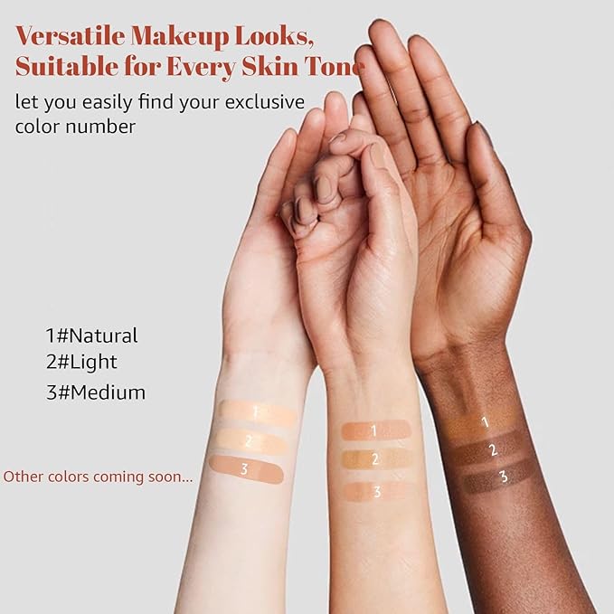 Blanc Cover Cream Stick V - Color Changing Foundation Stick, White Concealer for Older Women Full Coverage Foundation Dewy Finish, Korean Makeup Concealer Stick with Built-in Brush (Ivory)