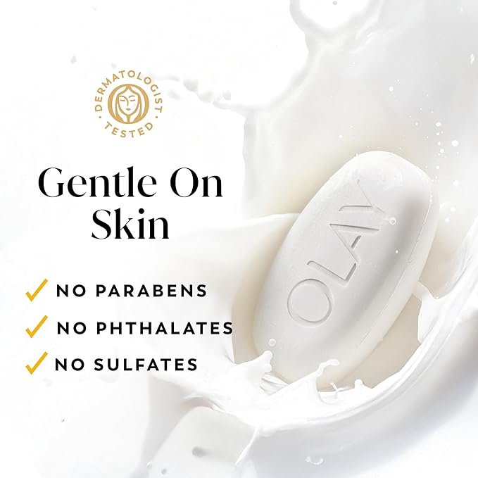 Olay Beauty Bar, Ultra Moisture,10x More Moisturizers, 24/7 Soft & Smooth Skin, Gentle Cleanse on Face & Body, Vitamin B3 Complex, For All Skin Types, Vanilla Crème Scent, 3.75 oz, (Pack of 8)