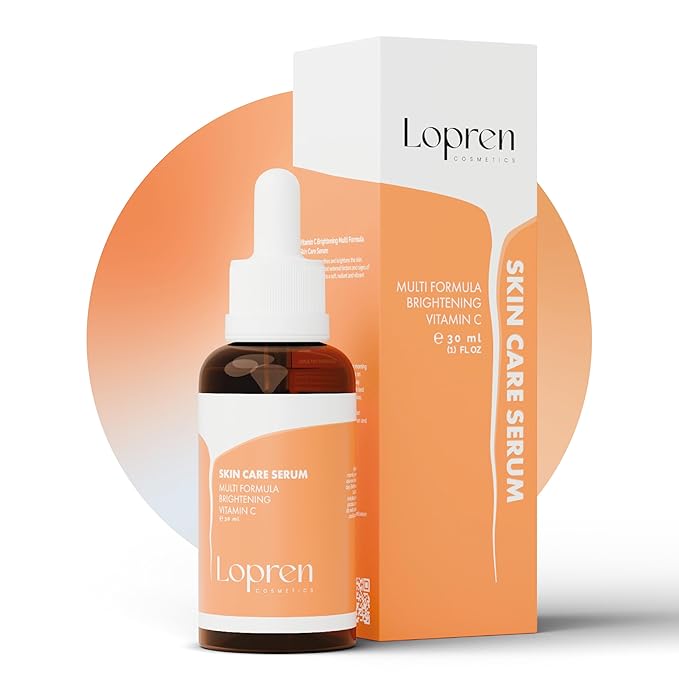 Glycolic Acid 7% & Vitamin C Brightening Duo Set, Exfoliating Toner & Hydrating Serum for Uneven Skin Tone, Dark Spots & Dullness, 8.4 Fl Oz & 1 Fl Oz