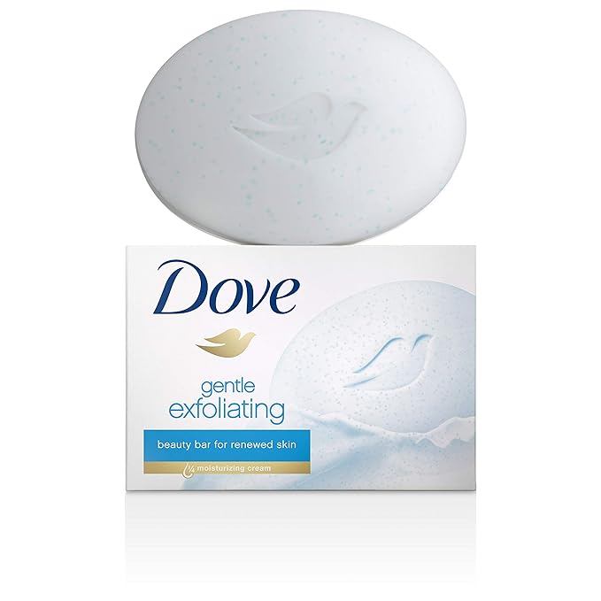 Dove Beauty Bar for Softer Skin Gentle Exfoliating More Moisturizing Than Bar Soap 3.75 oz 6 Bars
