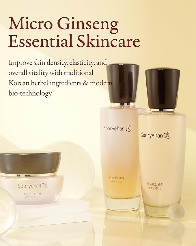 SOORYEHAN Micro Ginseng Essential Skincare Special gift Set (11.2 fl oz) - Boosts Skin Density, Elasticity, and Vitality . with Ginseng Liposome™ for Youthful Radiance – Korea Skincare.