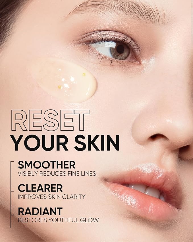 Retinol Skin Renewal Moisturizer, Retinol Cream for Face, Blemish Care, Oil Control & Pore Minimizing, Lightweight, Fragrance-Free, Night Cream for All Skin Types from Age 20+, 1fl.oz / 30g