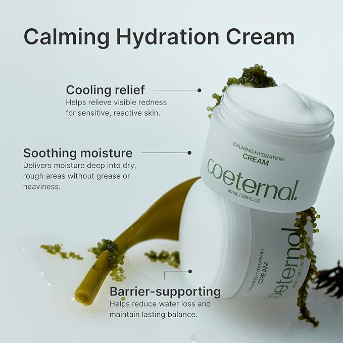 Calming Hydration Cream, Barrier-Repairing Korean Moisturizer with Ceramide NP, Niacinamide, Panthenol & Centella, Soothing Face Cream for Redness-Prone and Oily Skin, 50ml / 1.69 fl.oz.