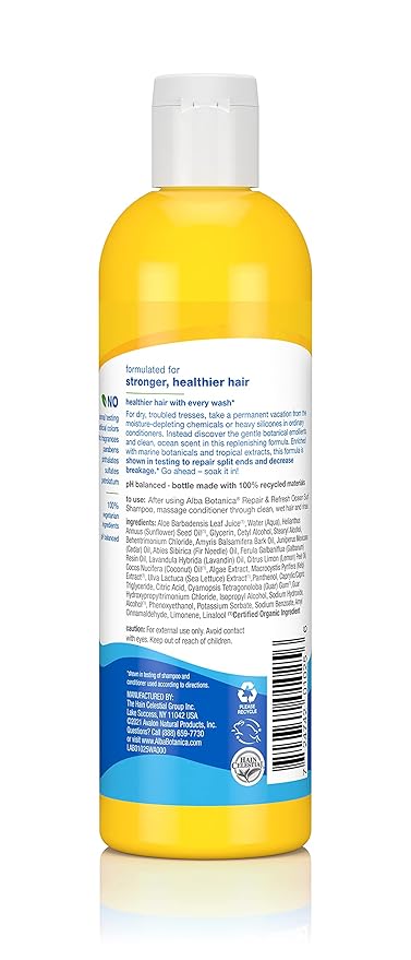 Alba Botanica Repair & Refresh Conditioner, Ocean Surf, 12 Oz (Pack of 2)