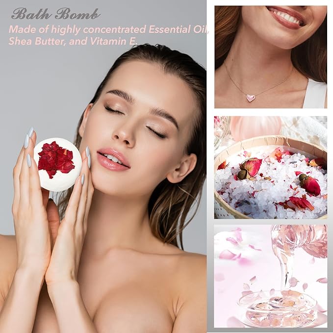 25Pcs Mothers Day Gifts for Women - Luxury Bath and Body Spa Gift Basket for Women | Relaxing Care Kit Christmas Mothers Day Gifts for Mom Gift Baskets for Valentines Day Anniversary