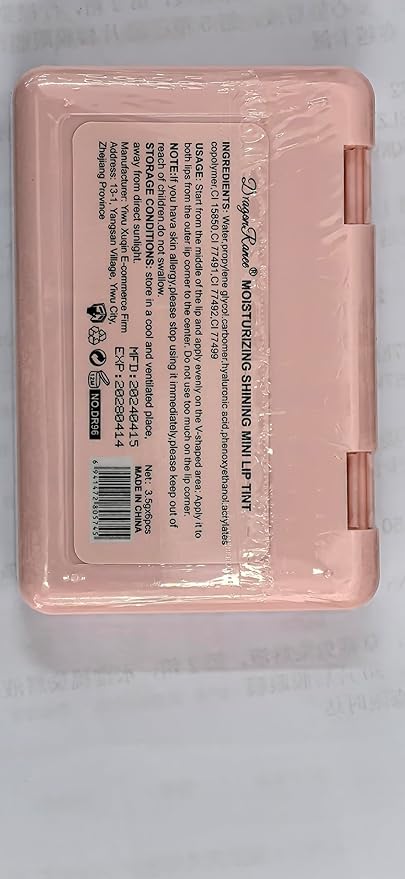 Eakroo 6 Colors Peach Lip Stain Set, Korean Lip Gloss Mini Liquid Lip Tint, Lipstick for Women, Liquid Blush, Lip Plumper, Lip Stain Long Lasting Waterproof, High Pigment, Vivid Color, Cute Stuff
