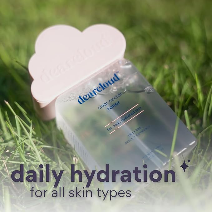 dearcloud Clear Nectar Toner – Nourishing, Exfoliating & Hydrating Korean Toner for Face (5.24 fl oz)