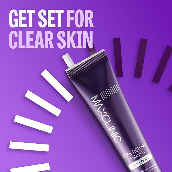 MAXCLINIC Time Return Melatonin for Dark Circles & Fine Lines | Clarifying Cream for Bags Under Eyes | Firming Eye Cream for Fine Lines| Moisturizing for Eye Care (0.70 oz)