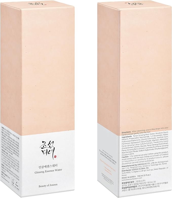 Beauty of Joseon Ginseng Essence Water with Dynasty Cream Hydrating Face Moisturizer for Dry, Sensitive