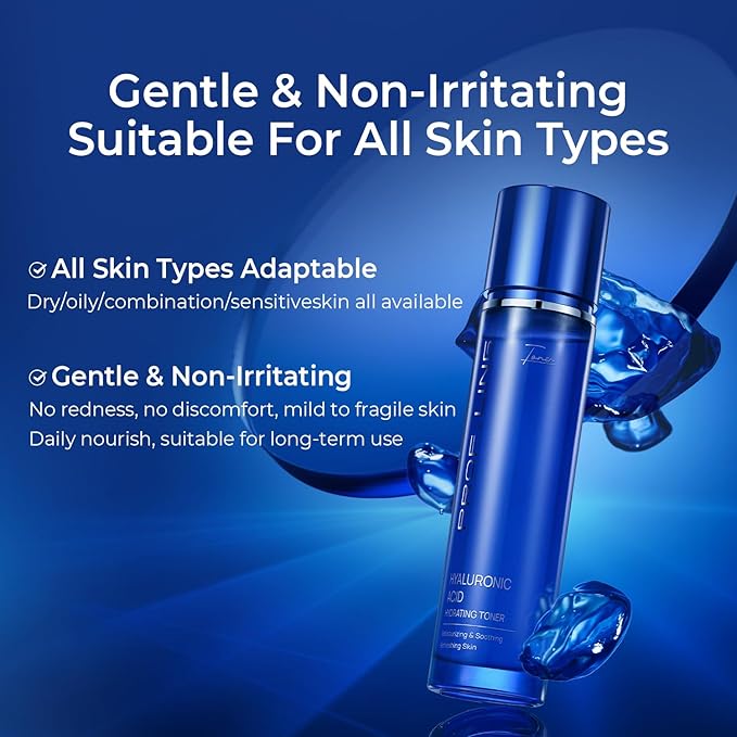 Hydrating Facial Toner for Smooth & Firm Skin, Deeply Moisturizes & Plumps, Improves Skin Elasticity & Jawline Definition