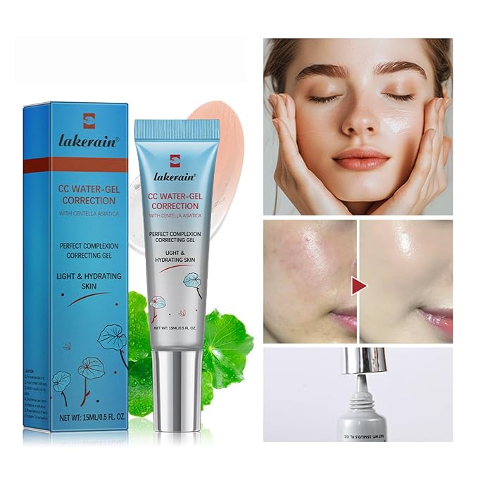 Corlo CC Cream, Color Correcting Cream with SPF 25, Even Skin Tone Makeup and Skin Care, Hydrating Serum Coverage Lightweight Foundation, Invisible Pores Concealer (Transparent, 0)