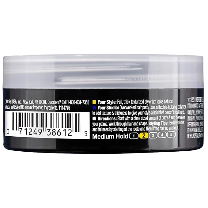 L’Oreal Paris Studio Putty Overworked 1.7 Ounce (50ml) (6 Pack)