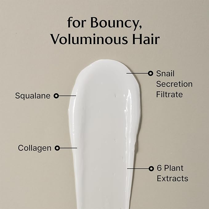 LADOR Snail Sleeping Hair Ampoule Serum - Intensive Overnight Leave-In Mask - Treatment for Frizzy Dry Damaged Thinning Hair Korean Haircare