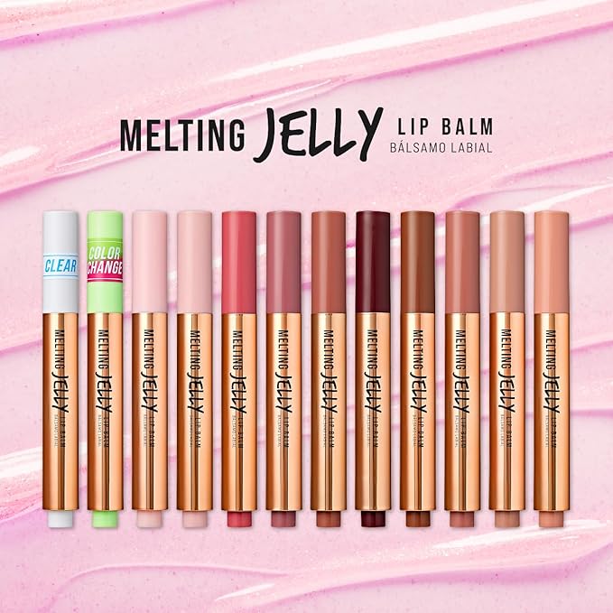 KISS NEW YORK Professional Melting Jelly Lip Balm, High Shine & Moisturizing Lip Stick, Long Lasting, Plumping Effect Look, Non-Sticky & Not Cakey, Easy Application & Natural Coverage (Mocha)