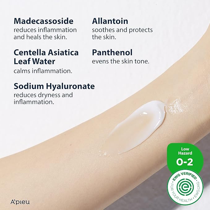 A’PIEU Madecassoside Skincare Bundle – Moisture Gel Cream & Tetrasome Cica Cream (2 x 1.69 fl oz) – Hydrating & Calming Set for Dry, Sensitive, and Combination Skin – Centella Asiatica, Panthenol
