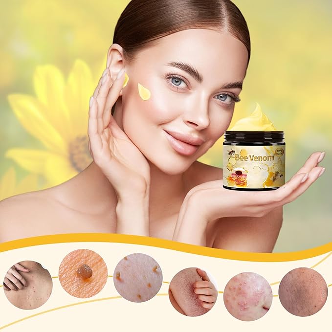Bee Venom Treatment, New Professional Bee Venom Repair Cream,Bee Venom Moisturizing Gel, Natural Bee Venom Repair Cream, for All Types (2pcs)