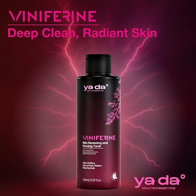 Viniferine Rejuvenating and Firming Tonic for Face - Hydrating Toner with Niacinamide & Licorice Extract | Moisturizing Brightening Facial Toner for Acne-Prone, Sensitive & Oily Skin & Anti-Aging Care
