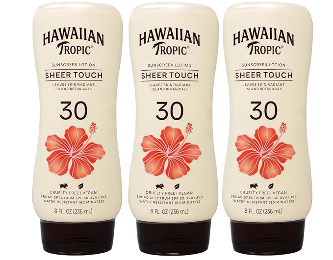 Hawaiian Tropic Sheer Touch Lotion - SPF 30; 8 fl. oz. (Pack of 3)