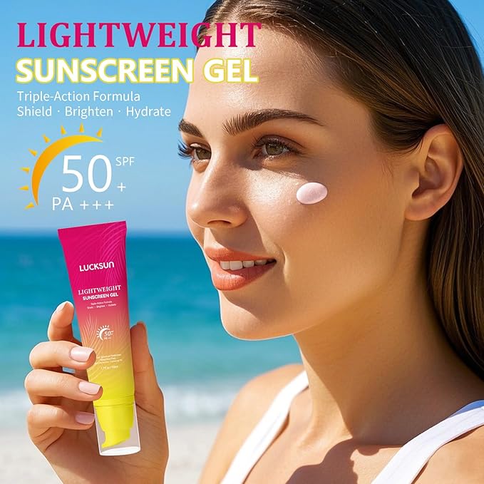 Tinted Sunscreen for Face, Broad Spectrum SPF 50+ Sun screen Lotion - Lightweight, Water-Resistant Daily Moisturizer for Face & Body, Travel Size Sunscreen, Daily Protection,50ml