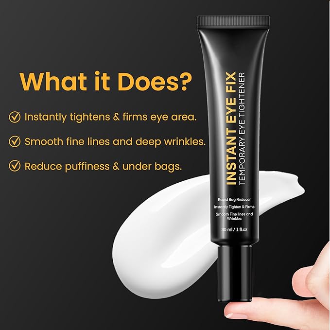 Temporary Instant Eye Tightener Cream: Instant Reduces Under-Eye Bags, Dark Circles Puffiness, Anti Aging Fine Lines, Firm Under Your Eyes