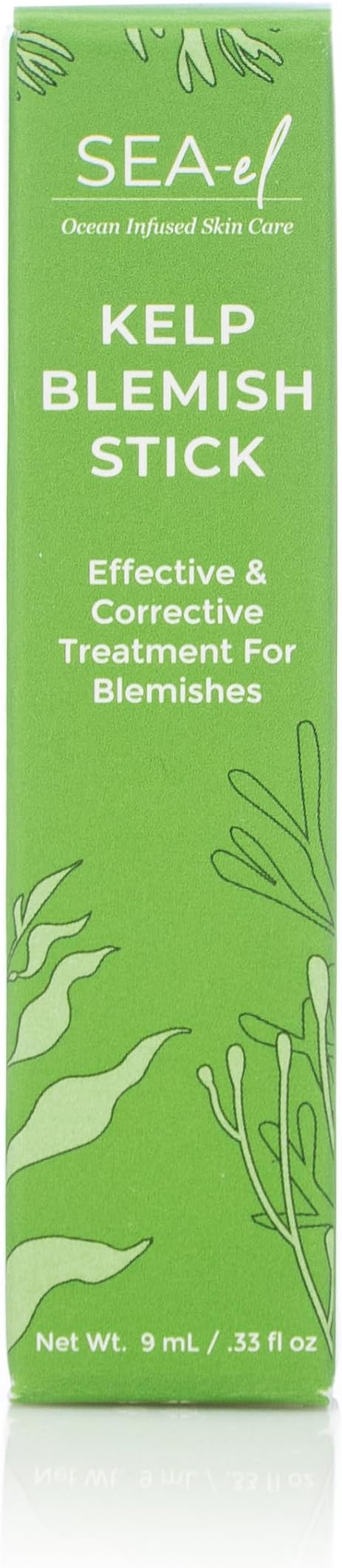Sea El Kelp Blemish Stick Skincare Pimple Blackhead & Acne Spot Treatment Witch Hazel Rosemary & Tea Tree Oil Serum & Skin Toner for Women & Men, All Skin Types - .33 oz