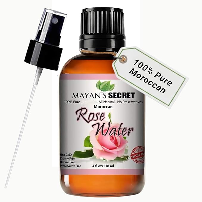Rose Floral Water HYDROSOL -Natural Toner (Chemical Free) - 4 oz