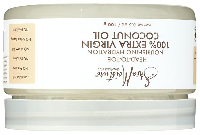 SheaMoisture 100% Extra Virgin Coconut Oil for Trial & Travel Nourishing for All Hair & Skin Types 3.2 oz