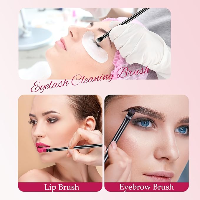 24 Pcs Eyeshadow Smudge Brush 2 in 1 Eyeshadow Double Ended Concealer Brush Under Eye Small Soft Firm Pointed Foundation Makeup Applicator for Blending Eye Shadow Liner(Black)