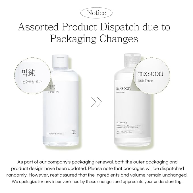 mixsoon Bifida Toner - Hydrating and Strengthening Facial Toner, Gentle Moisture Care for Firming and Soothing, Healthy-Looking Skin 300ml / 10.14 fl.oz. Korean Glass Skin Care