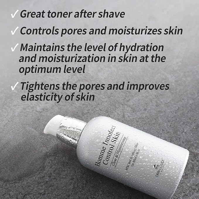 The Skin House Homme Innofect Control Toner, 4.4 Ounce