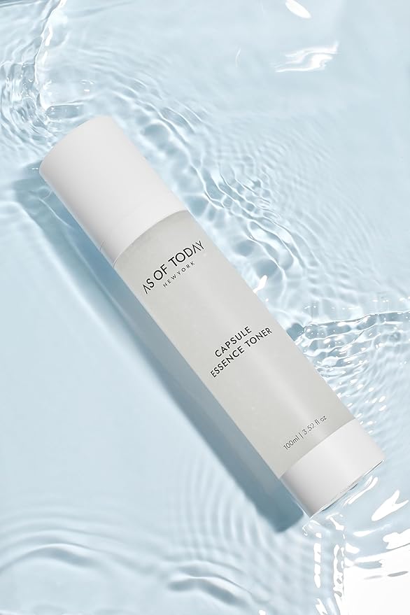 AS OF TODAY Capsule Essence Toner | Hydration, Soothing, Skin Barrier & Even Tone | with Niacinamide, Jojoba Oil Capsules, Scutellaria & D-Panthenol | Clean Beauty
