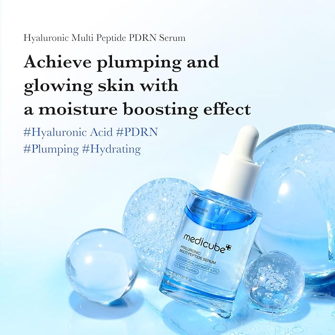medicube Deep Vita C Natural Glow Serum Duo: Deep Vita C and Hyaluronic Multi Peptide PDRN Serum | Smooth Hydration Glow Care, Korean Skincare
