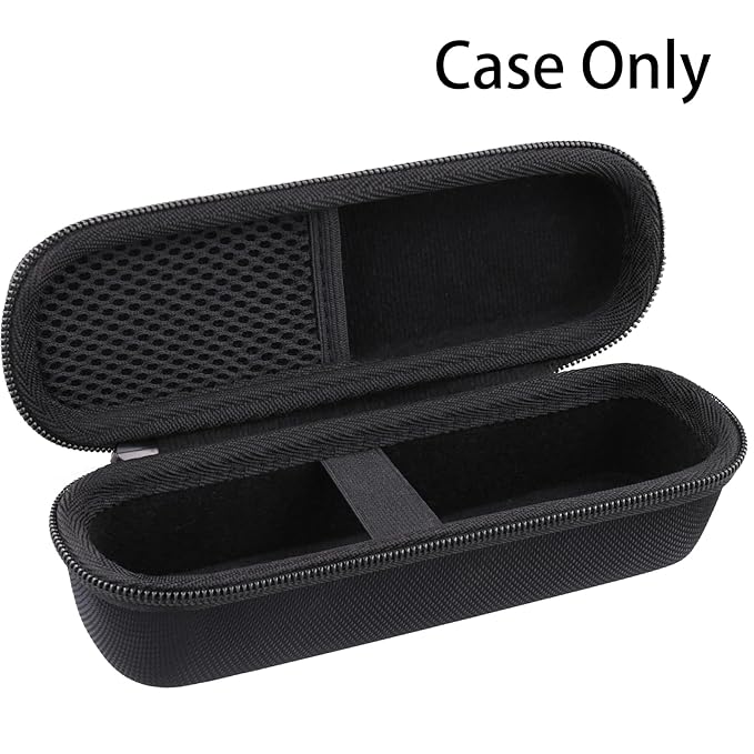for medicube Booster Pro 6-in-1 Real Glass Glow Beauty Massager Protective Hard Case, Travel Storage Organizer for Women, Shockproof & Water-Resistant EVA Shell, Black - co2CREA