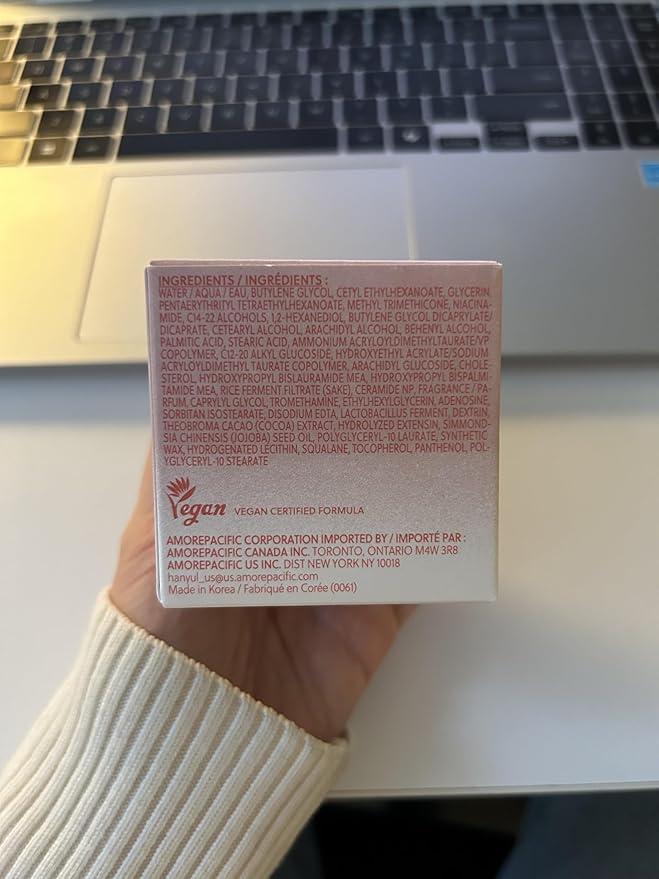 Hanyul Red Rice Hydrating Cream with Fermented Rice Extract, Collagen | Korean Vegan Ceramide Moisturizer for Deep Hydration, Radiant Skin Glow, Firming & Barrier Support, 1.86 fl. oz.