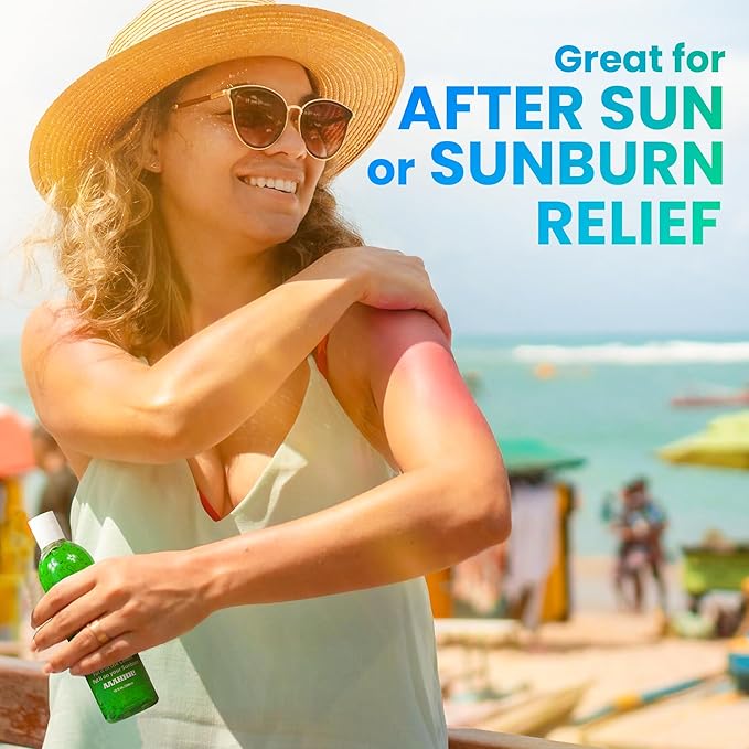 Rubber Ducky Cooler Gel - Sunburn Relief |Soothing Aloe Vera Gel | Fast Absorbing Aloe Gel With Vitamin E & Tea Tree Oil | Vegan | After Sun Care | 10z