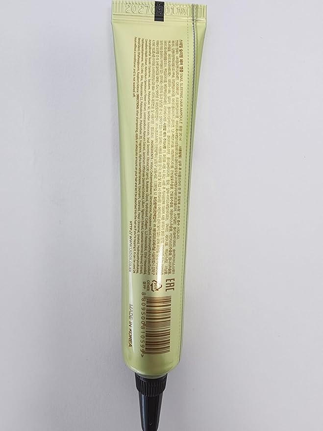 LA'DOR LADOR Snail Sleeping Hair Ampoule Serum - Intensive Overnight Leave-In Mask - Treatment for Frizzy Dry Damaged Thinning Hair Korean Haircare