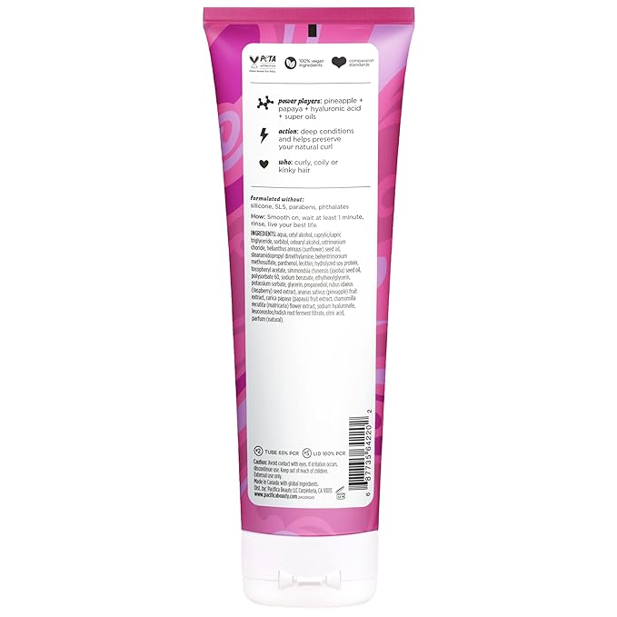 Pacifica Conditioner Curl Care Pineapple Papaya, 8 Fl Oz