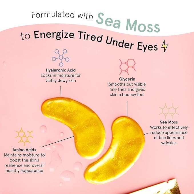 grace & stella Award Winning Under Eye Mask - Birthday Gifts for Women - Gel Eye Patches for Dark Circles, Puffy Eyes, Undereye Bags - Gifts for Mom - Travel Essentials - Vegan (24 Pairs, Gold)