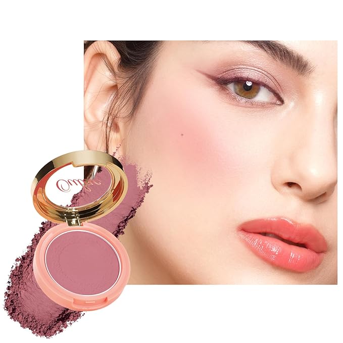 OULAC Blush Makeup Powder Mauve| Natural Matte Blush Cool Tone Skin Light Meidum | Buildable & Light Weight Smooth| Cruelty-Free Vegan |4.8g 11 Fatal Seduction