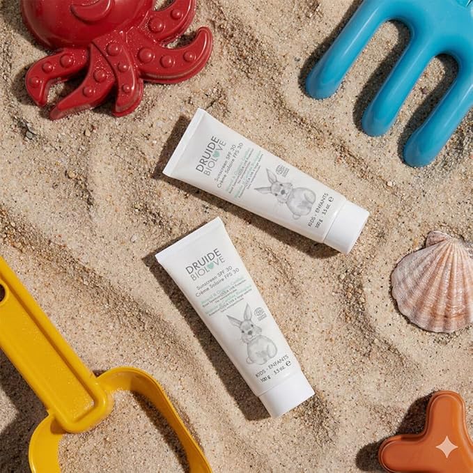 Baby Sunscreen SPF30 For Kid-Safe,Reef-Friendly Organic Sunscreen Care, Zinc Formula, Made in Canada Natural Paraben-Free,Travel Size – 100 g (3.5 oz Coconut, Vanilla