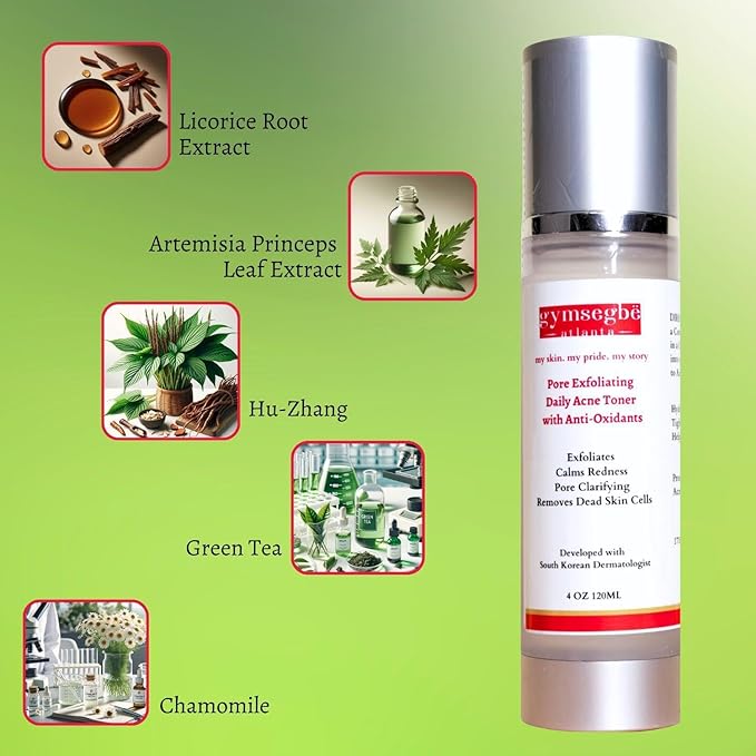 gymsegbë Acne Set: Cleanser, Toner, Serum, and Acid Peel