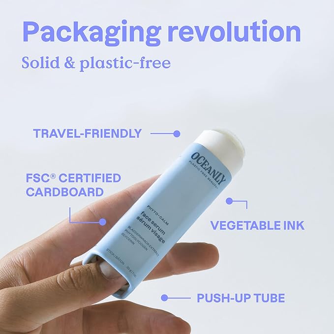 ATTITUDE Oceanly Face Cream Stick, EWG Verified, Plastic-free, Plant and Mineral-Based Ingredients, Vegan and Cruelty-free Beauty Products, PHYTO GLOW, Unscented, 0.3 Ounce
