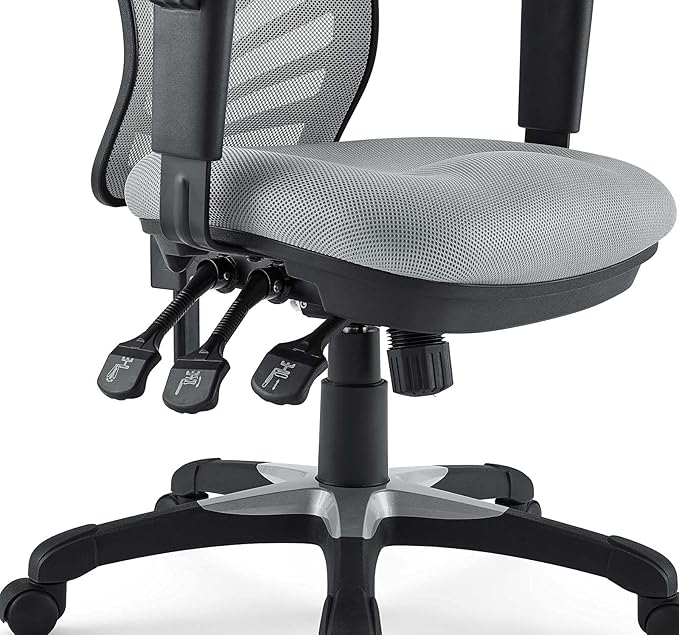 Modway EEI-757-GRY Articulate Ergonomic Mesh Office Chair in Gray